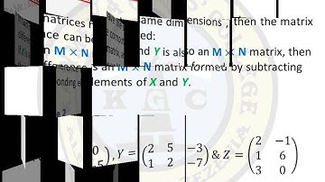 1 sec  2nd term  Matrices 1 2 Adding and subtracting Matrices