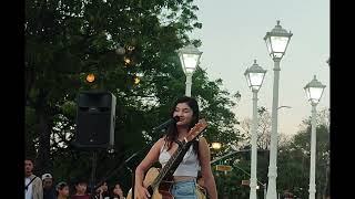 Shirina Holmatova sings Cupid in Luneta Park, Philippines
