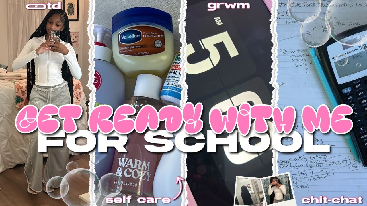 GET READY WITH ME FOR SCHOOL ☆| ootd, hair, skincare, chitchat, + more!