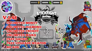 STICKFIGHT ARCHER MOD APK VERSI TERBARU 1.48 screenshot 1