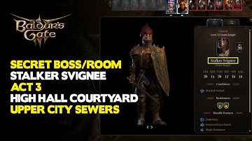 Secret boss/black room - Upper city sewers (High Hall Courtyard) - Baldur