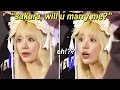 Sakuras response to a fan who suddenly proposed to marry her in the middle of a fansign event