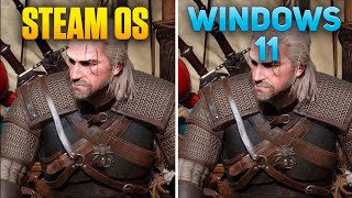 SteamOS vs Windows 11 - The Witcher 3 - NEW TEST with CryoUtilities