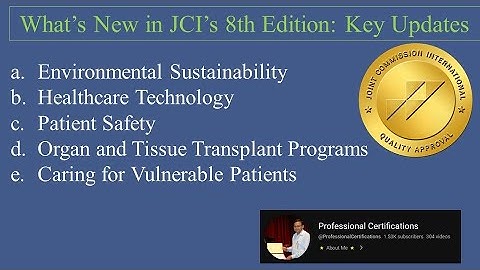 What’s New in JCI’s 8th Edition: Key Updates | JCI |