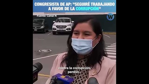 Congresista de Acción Popular: "Seguiré trabajando a favor de la corrupción"