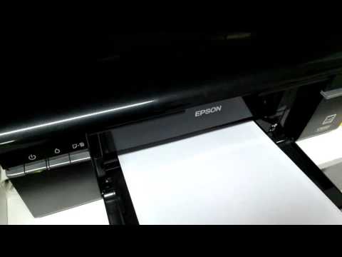 Пробная печать принтера epson p50