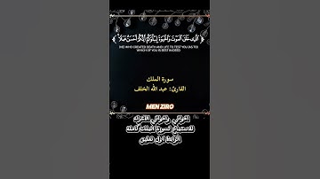بعض آيات من سورة الملك 👑 #القرآن_الكريم #اكسبلور #المصحف #راحة_نفسية #الرحمن #حالات_واتس