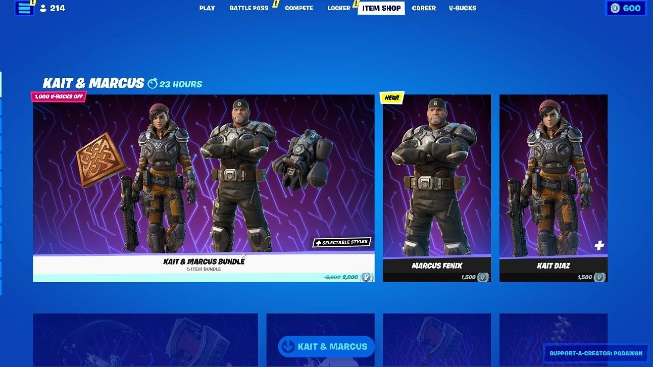 FORTNITE GEARS OF WAR SKIN SET IS HERE! December 8th Item Shop Review