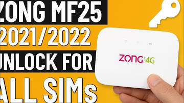 Unlock Zong MF25 2021/2022 for All SIMs | Full Method| 100% Working