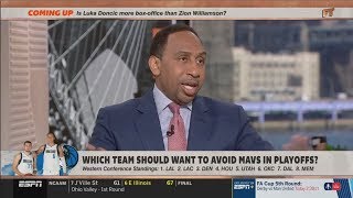 Stephen A. Smith CLAIMS Luka Doncic is more box-office than Zion Williamson