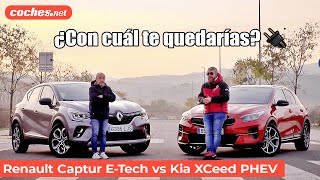 Renault Captur E-Tech vs Kia XCeed PHEV 2021 | Prueba Comparativa / Review en español | coches.net thumbnail
