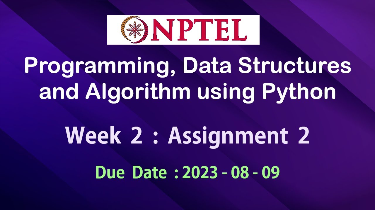 nptel python assignment answers week 2