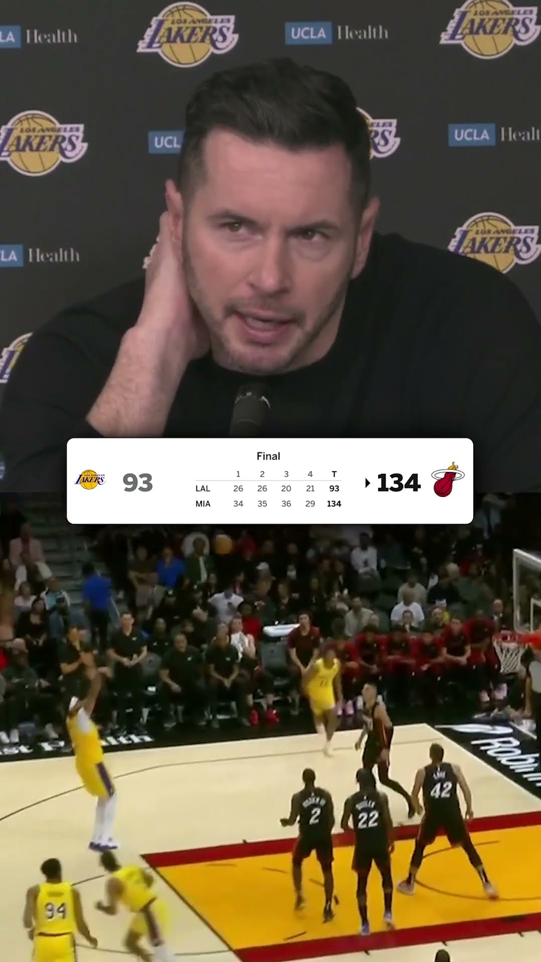 JJ Redick reacts to 41-point loss to Heat