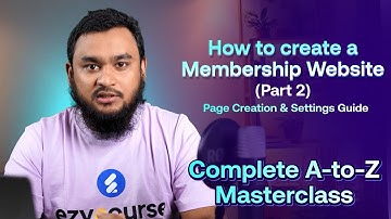 How to create a Membership Website  (Part 2) | Page Creation & Settings Guide