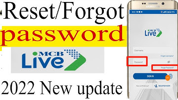 How To Reset\Forgot password form MCB App||Recover password MCB live App||MCB live App