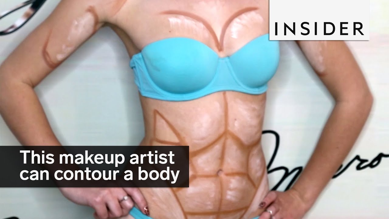 This makeup artist can contour an entire body 