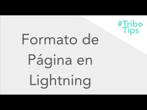Formatos de Página en Ligthning