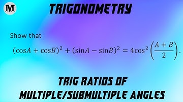 18 | Trigonometry | Trigonometric Ratios Of Multiple And Sub-multiple Angles - Worked Out Problems