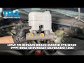 How to Replace Brake Master Cylinder 1999-2006 Chevrolet Silverado 1500