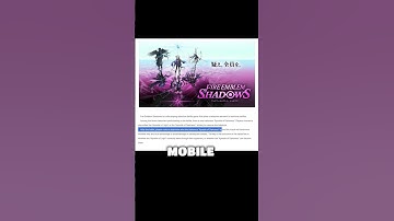 Fire Emblem Shadows - New Nintendo mobile game