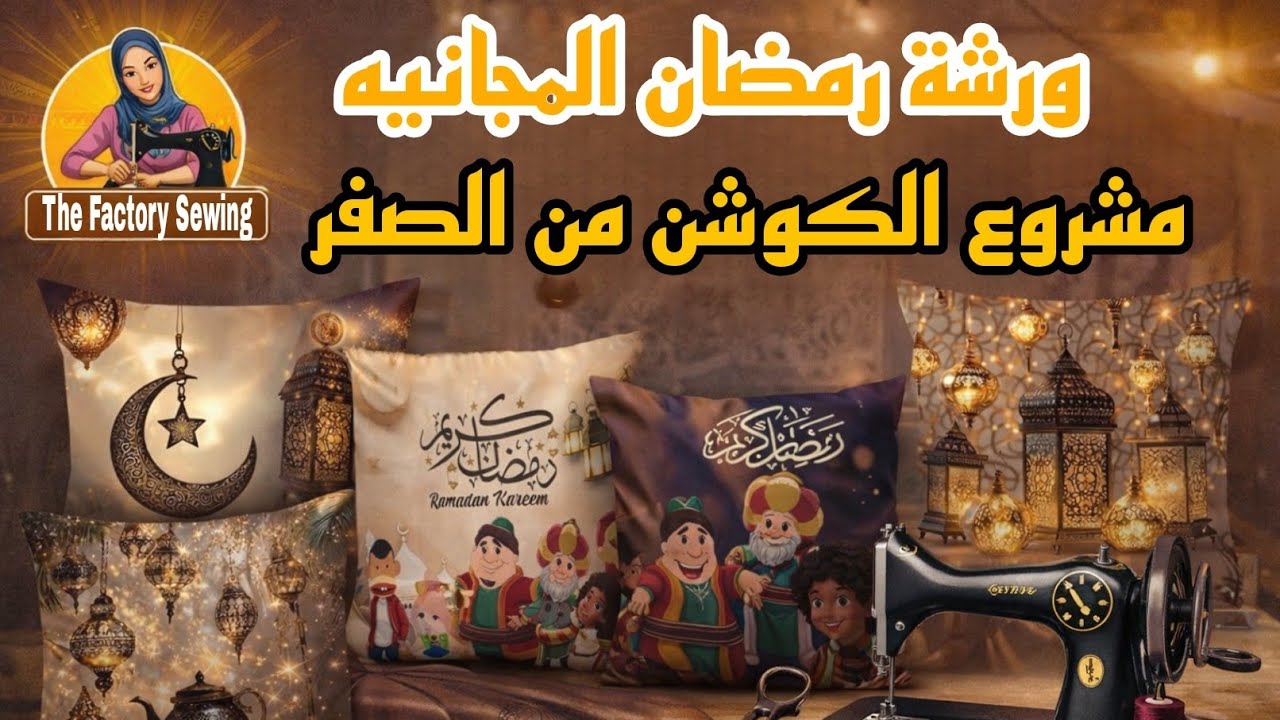 💰 #مشروع بيكسب #يوميًا.. سر صناعة #الكوشن بأقل #تكلفة 👌#ورشة_رمضان #مشاريع #خياطة #sewing 