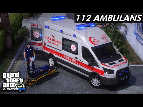 GTA 5 112 ACİL AMBULANS MODU - FORD TRANSİT - LSPDFR