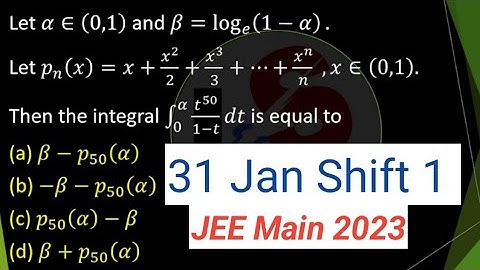 Wonderful Question 😀🕵️ JEE Mains 2023( 31 Jan shift 1) 🎯 How to solve JEE Mains questions/Definite