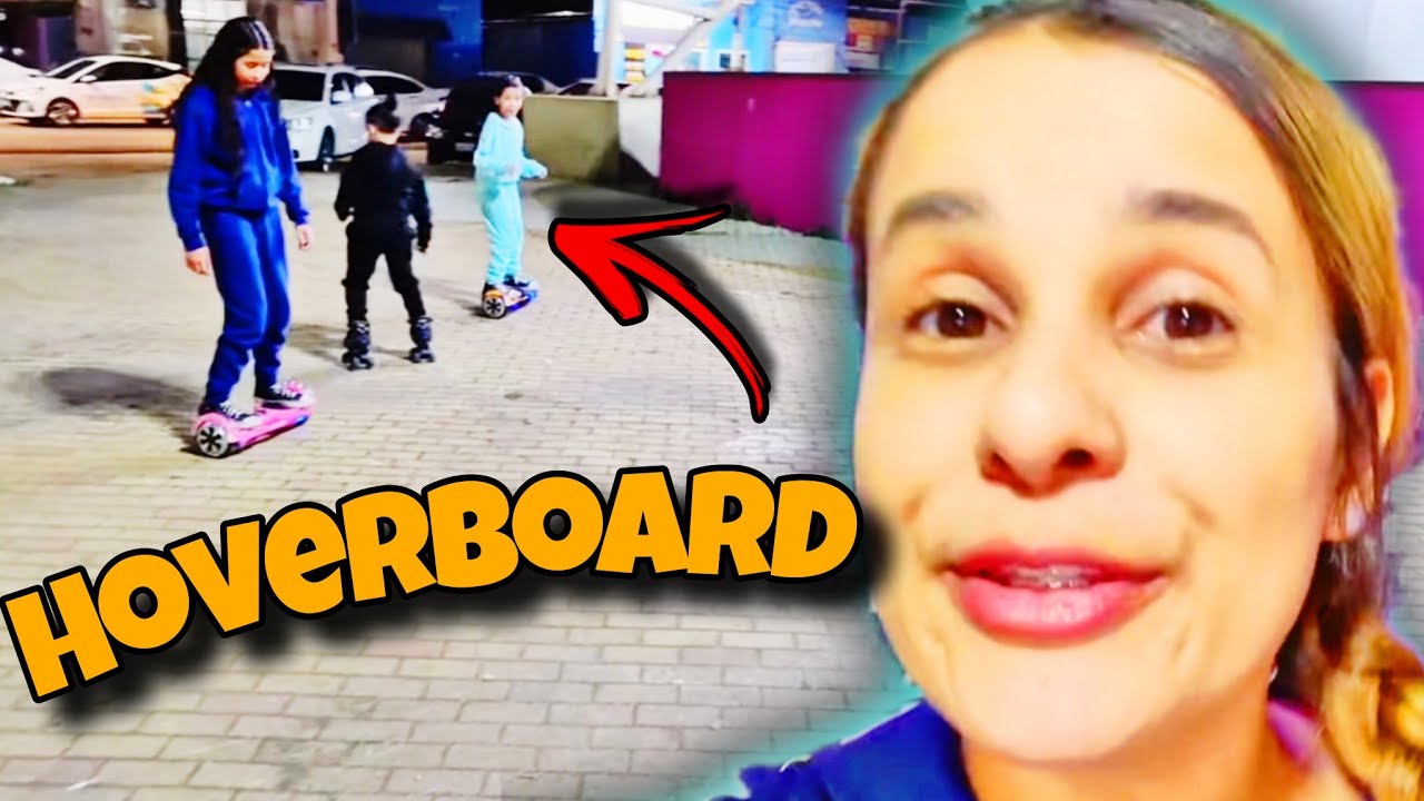 LEVEI A KETILYN, A MARIA E O JOÃO PRA ANDAR DE HOVERBOARD NA PRACINHA 