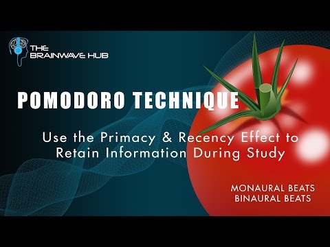 Pomodoro Technique ✍ Memory Retention Study Aid ✍ Gamma Binaural & Monaural Beats