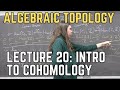 Algebraic Topology 20 Introduction To Cohomology 
