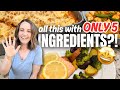 The Easiest Dinners EVER: 3 Recipes With Only 5 Ingredients!