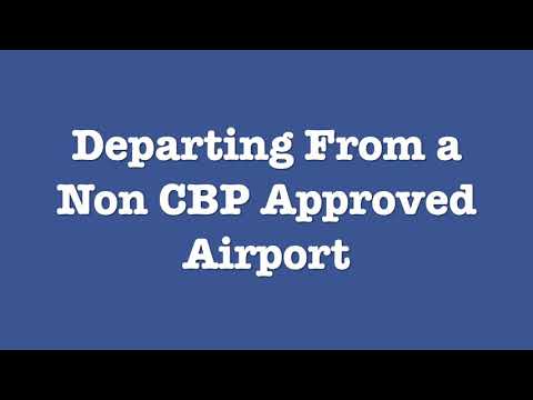 Flashpass for eApis - Departing from a NON CBP Airport