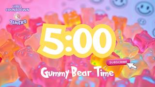 Celebrity Chill with Gummy Bears  | 5 Minute Chill Countdown Timer Wealth