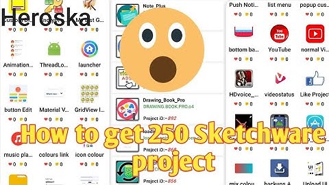 How to get 250 Sketchware project 😯