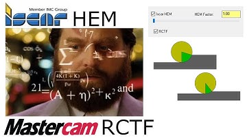 Mastercam RCTF and Iscar HEM - Explained