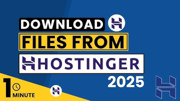 How To Download Files From Hostinger File Manager 2025 | Hostinger File Manager Download