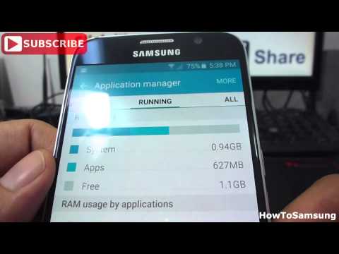 how to see memory ram Samsung Galaxy S6 Basic Tutorials