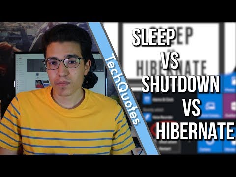 هل المفروض تقفل جهاز الكمبيوتر !! || Sleep Vs Hibernate Vs Shutdown