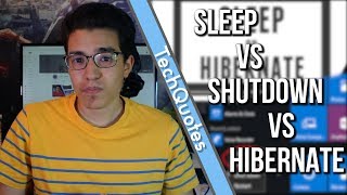 هل المفروض تقفل جهاز الكمبيوتر !! || Sleep Vs Hibernate Vs Shutdown