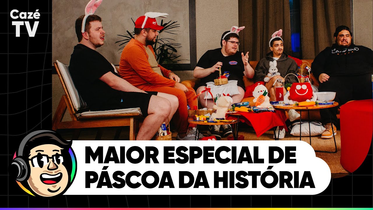 CAZÉ E OS IDIOTAS SE REUNIRAM PARA FAZER UM CONTEÚDO HISTÓRICO DE PÁSCOA!