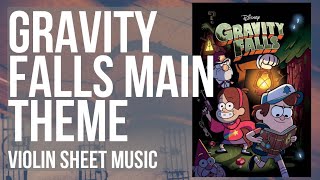 Violin Sheet Music How to play Gravity Falls Main Theme by Brad Breeck