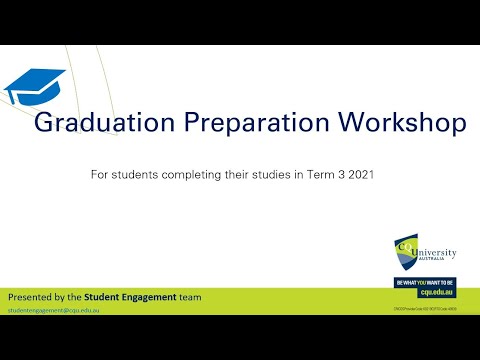 Term 3 2021 Graduation Preparation Workshop