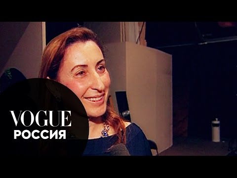 Редкое интервью с Миуччей Прада на показе Miu Miu в 1997 году