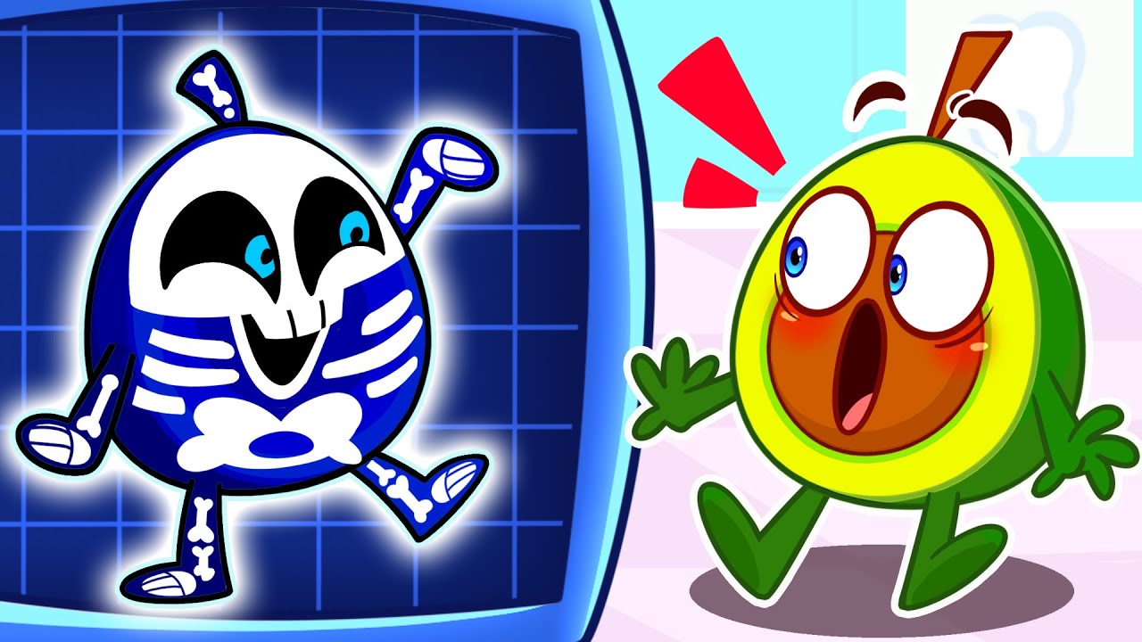 My Skeleton!? X-Ray Three Little Ghosts 👻 Safety Cartoon + More Song for Kids | Pit & Penny Tales 🥑