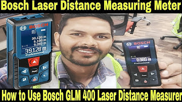 How to use Bosch GLM 40 Laser Distance Measurement Meter | Bosch Laser Distance Measurer