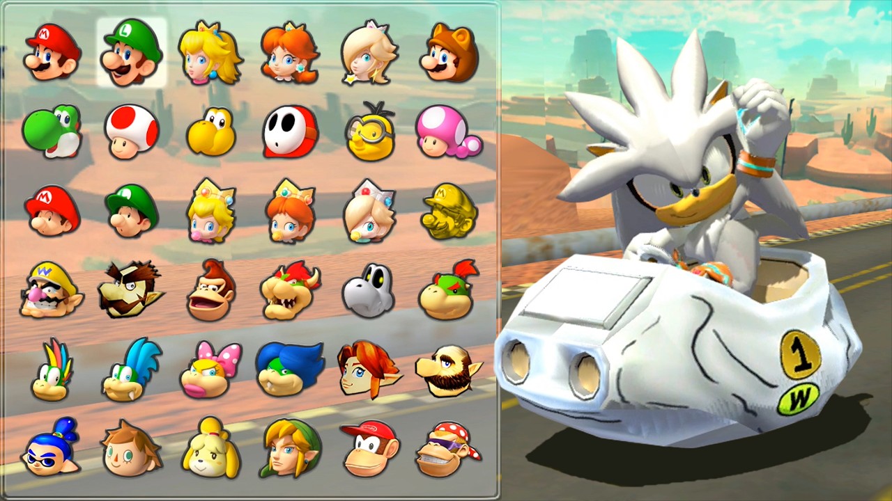 マリオカート8 デラックス】ソニック界からシルバー参戦！？カスタム
