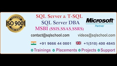 SQL DBA and MSBI Online Training : Complete Practical Training at SQL School