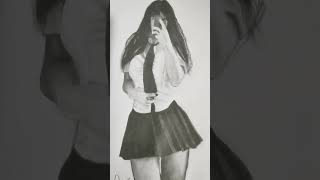 Japan school girl skirt how to draw part 2