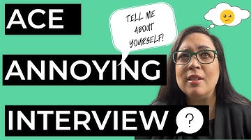 TELL ME ABOUT YOURSELF - BEST SAMPLE ANSWER TO A COMMON (& ANNOYING) INTERVIEW QUESTION