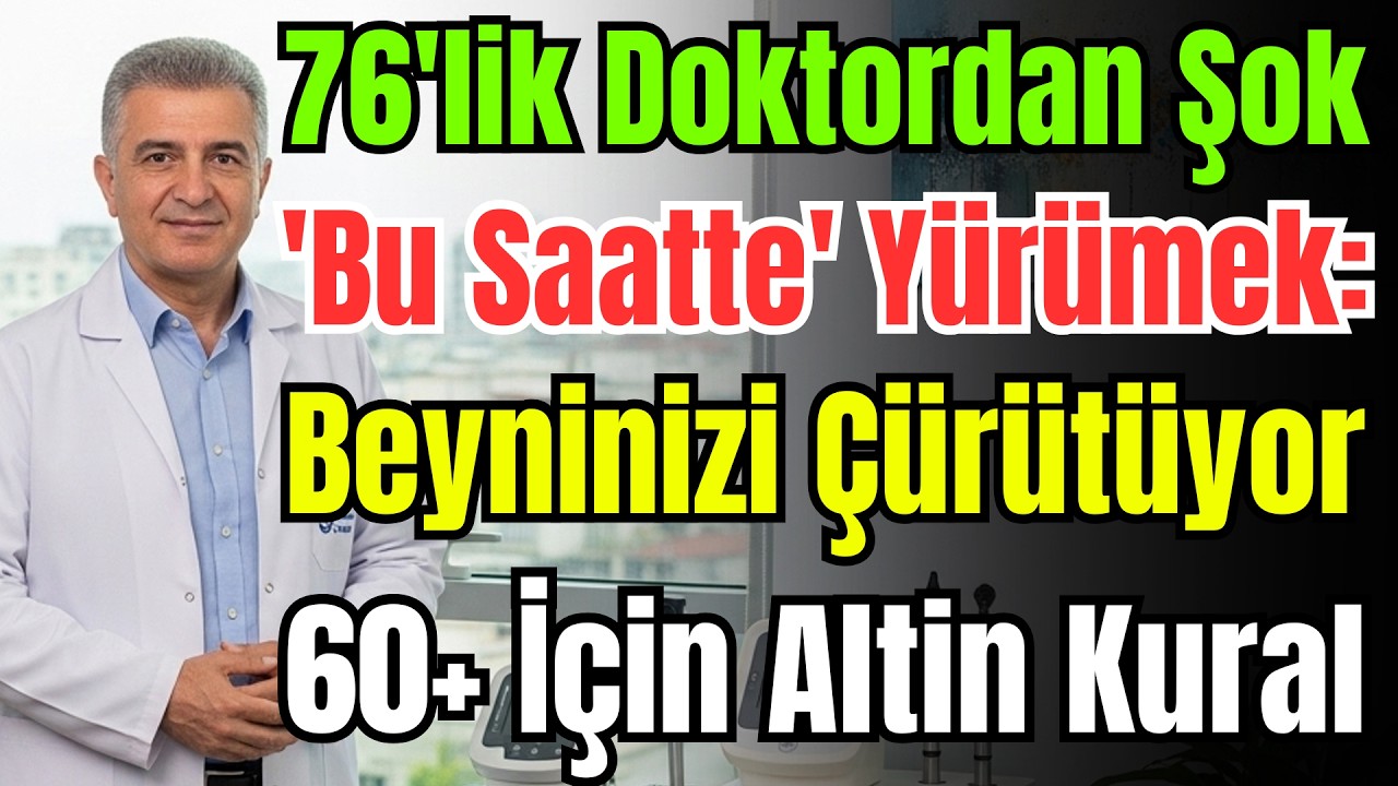 70 Yaş Üstü Di̇kkat! Bu Saatlerde Asla Yürümeyin. İnme Ve Demans Riski İki Katına Çıkıyor!